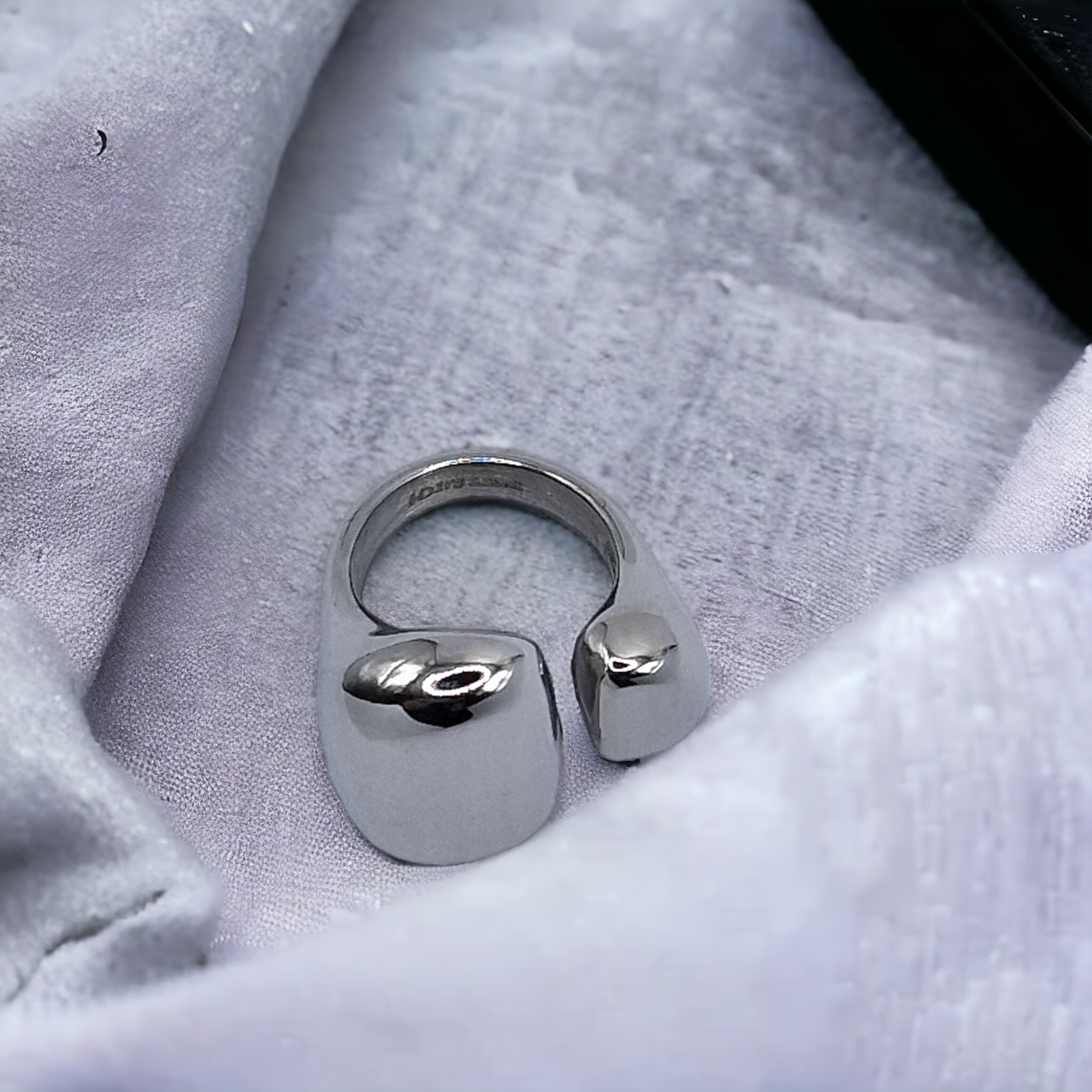 Δαχτυλίδι 'Venetto' από ανοξείδωτο ατσάλι