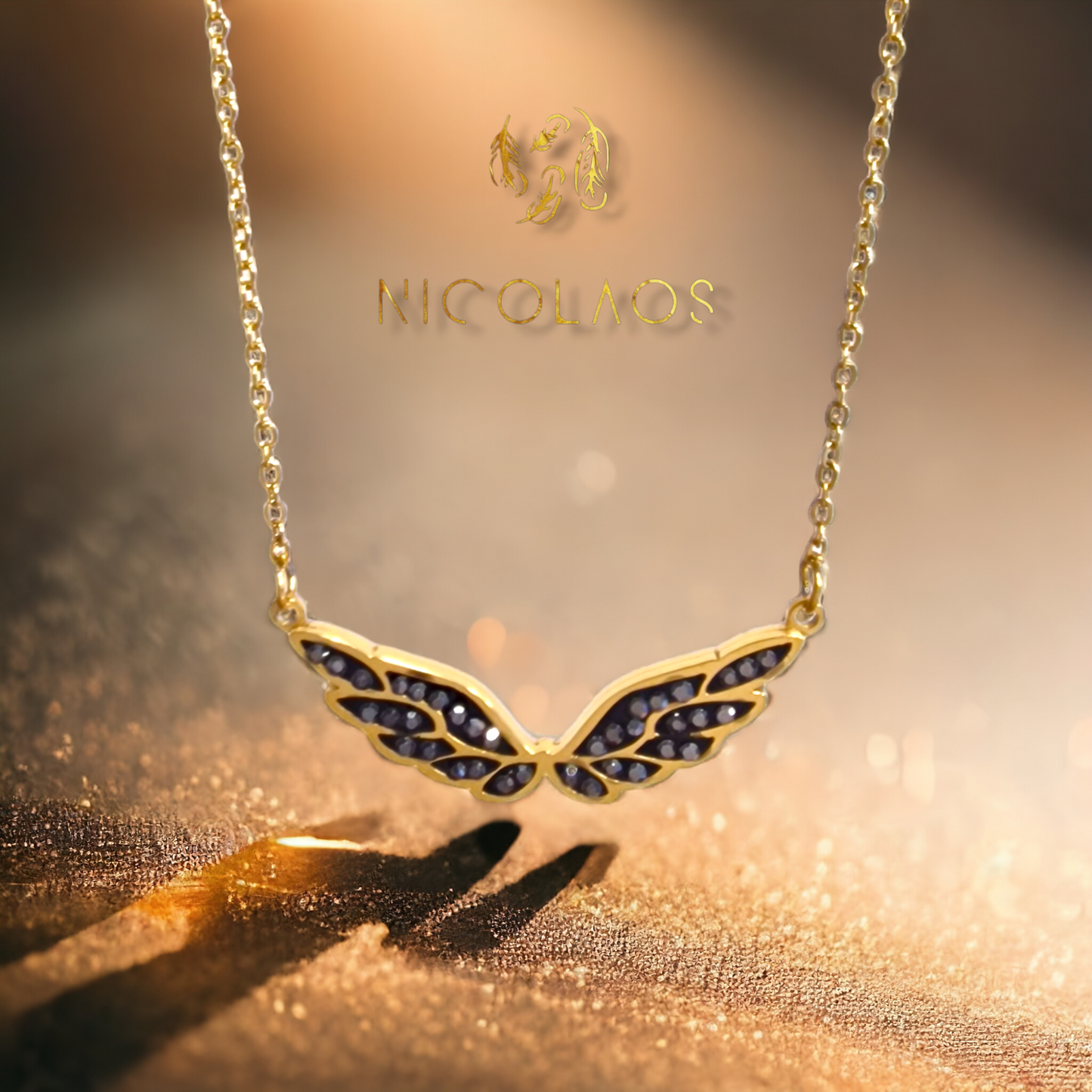 Κολιέ ‘Angel shine’ από ανοξείδωτο ατσάλι με ζιργκον