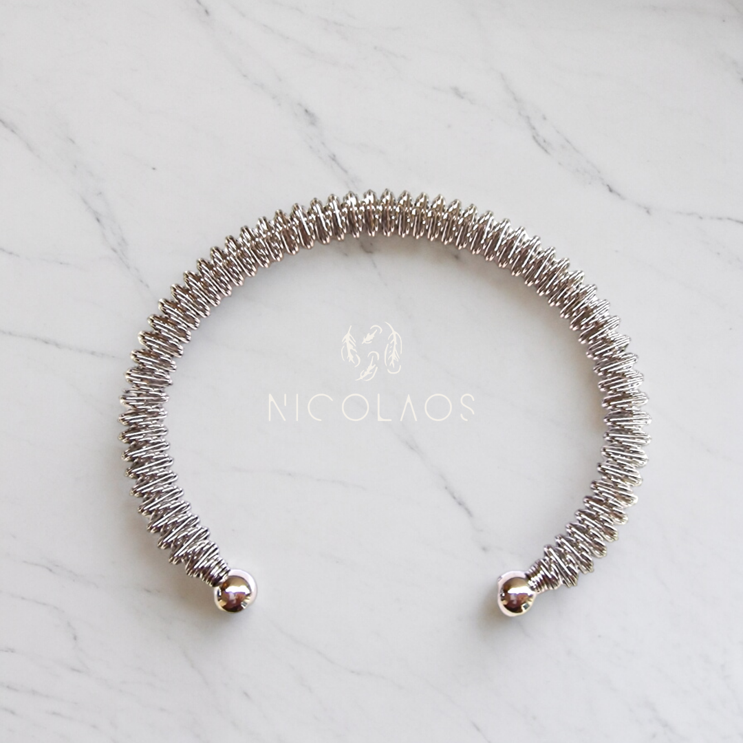 Χειροποίητο βραχιόλι 'Compleo' από ανοξείδωτο ατσάλι