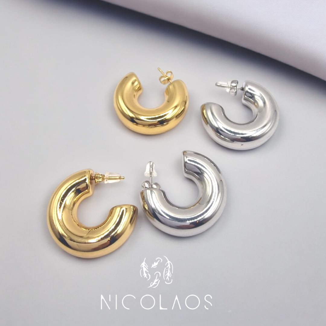 Σκουλαρίκια 'Ballooneti'απο ανοξείδωτο ατσάλι