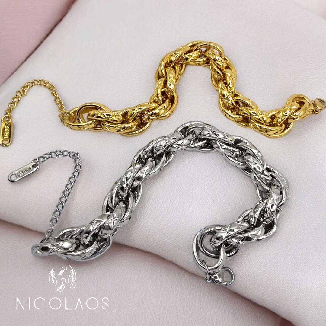 Βραχιόλι 'Armatura bold' από ανοξείδωτο ατσάλι